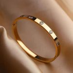 brazalete de oro para mujer