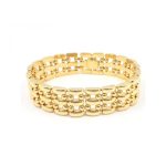 brazalete oro mujer