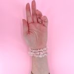 pulsera cuarzo rosa