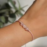 pulsera cuarzo rosa