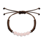 pulsera cuarzo rosa