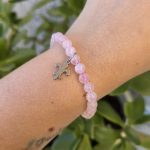 pulsera cuarzo rosa