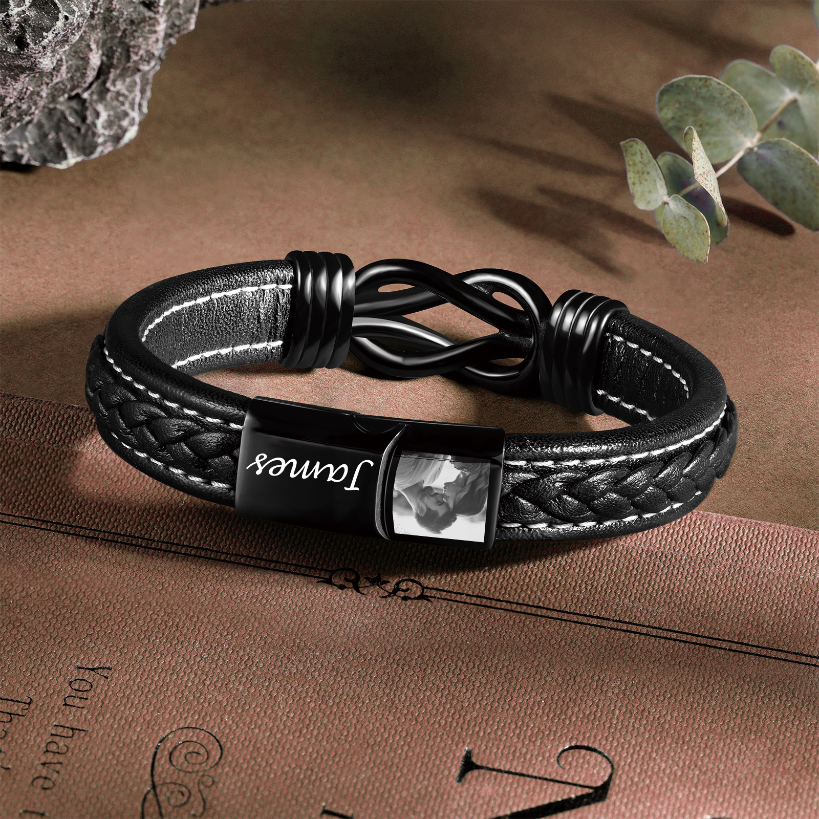 pulsera-cuero-hombre-personalizada-186lqu-1.jpg pulsera cuero hombre personalizada - Imagen 1