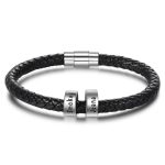 pulsera cuero hombre personalizada