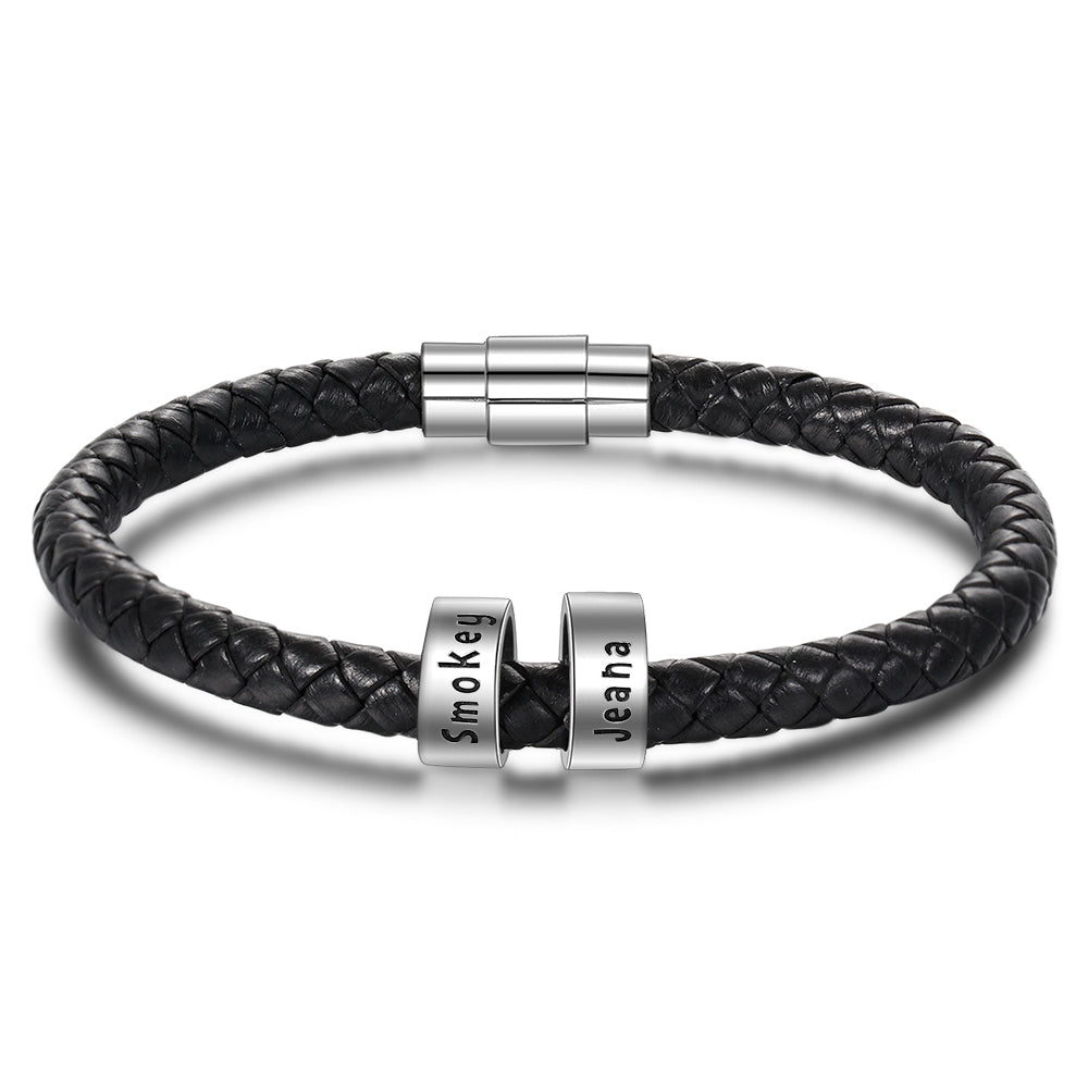 pulsera-cuero-hombre-personalizada-340eor-1.jpg pulsera cuero hombre personalizada - Imagen 1