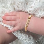 pulsera de oro para bebe
