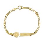 pulsera de oro para bebe