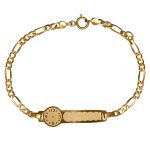 pulsera de oro para bebe