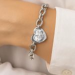 pulsera grabada mujer
