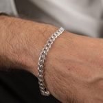 pulseras de plata para hombre