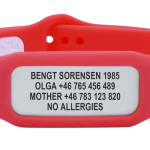 pulseras identificativas