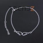 tobillera plata